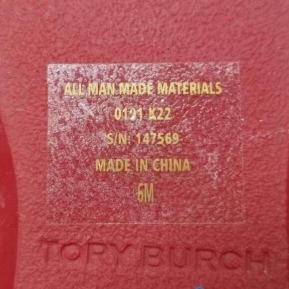 Tory Burch Eleanor Red Jelly Slides Minimalist Preppy Lux Glam 6 - Picture 5 of 7